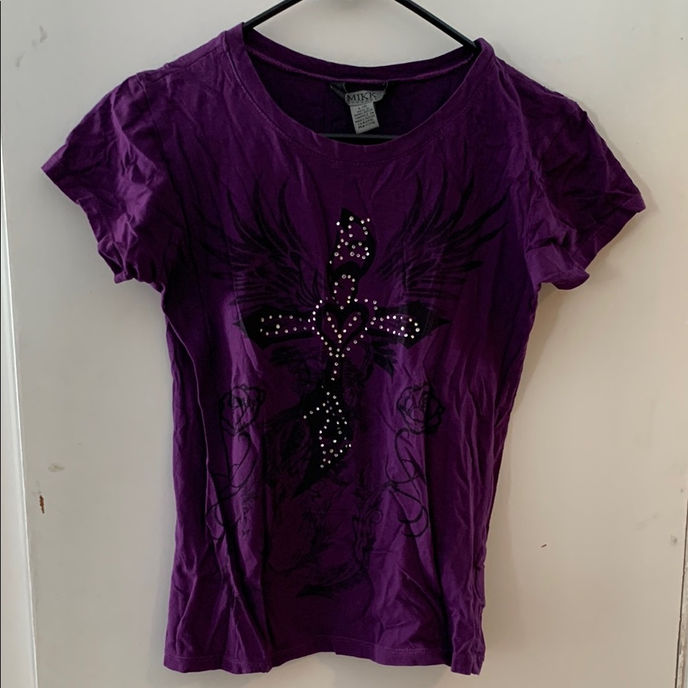 Purple Graphic Women's Top
